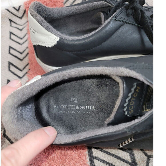 SCOTCH & SODA Plakka Low-Top Sneakers in Black, sz 8.5 - Picture 9 of 16